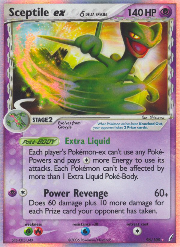 Sceptile ex (96/100) (Delta Species) [EX: Crystal Guardians] | Total Play