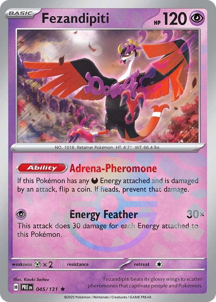 Fezandipiti (045/131) (Poke Ball Pattern) [Scarlet & Violet: Prismatic Evolutions] | Total Play