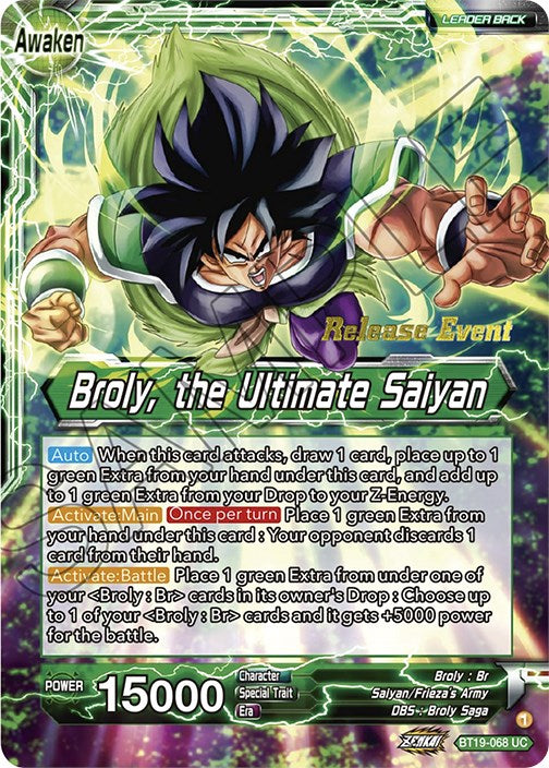 Broly // Broly, the Ultimate Saiyan (Fighter's Ambition Holiday Pack) (BT19-068) [Tournament Promotion Cards] | Total Play