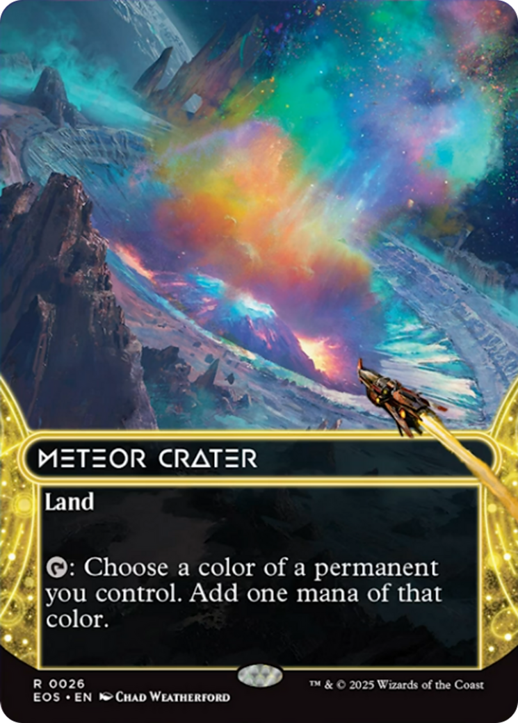 Meteor Crater (0026) (Borderless) [Edge of Eternities: Stellar Sights] | Total Play