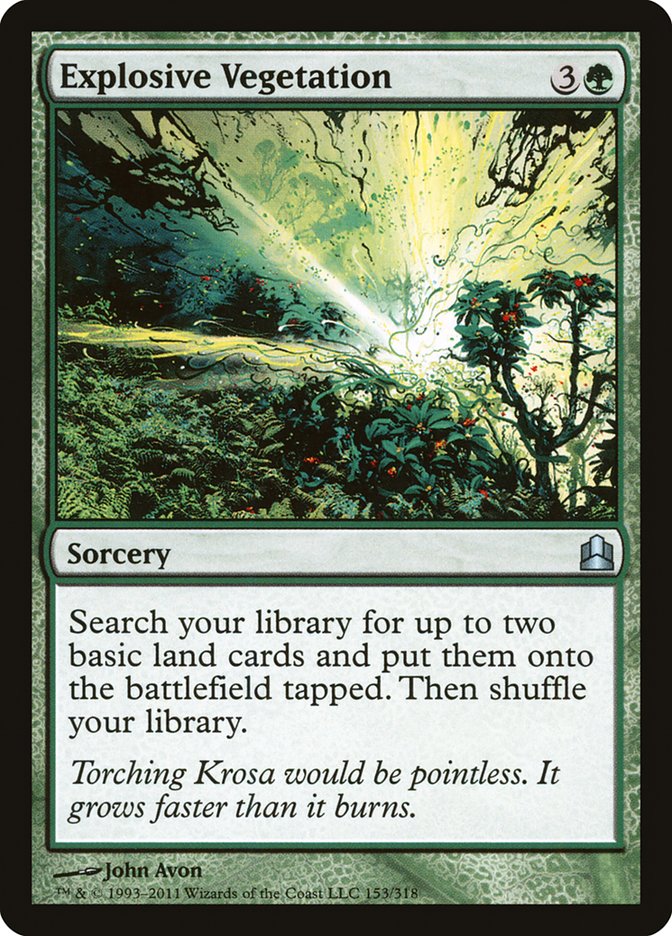 Explosive Vegetation [Commander 2011] | Total Play
