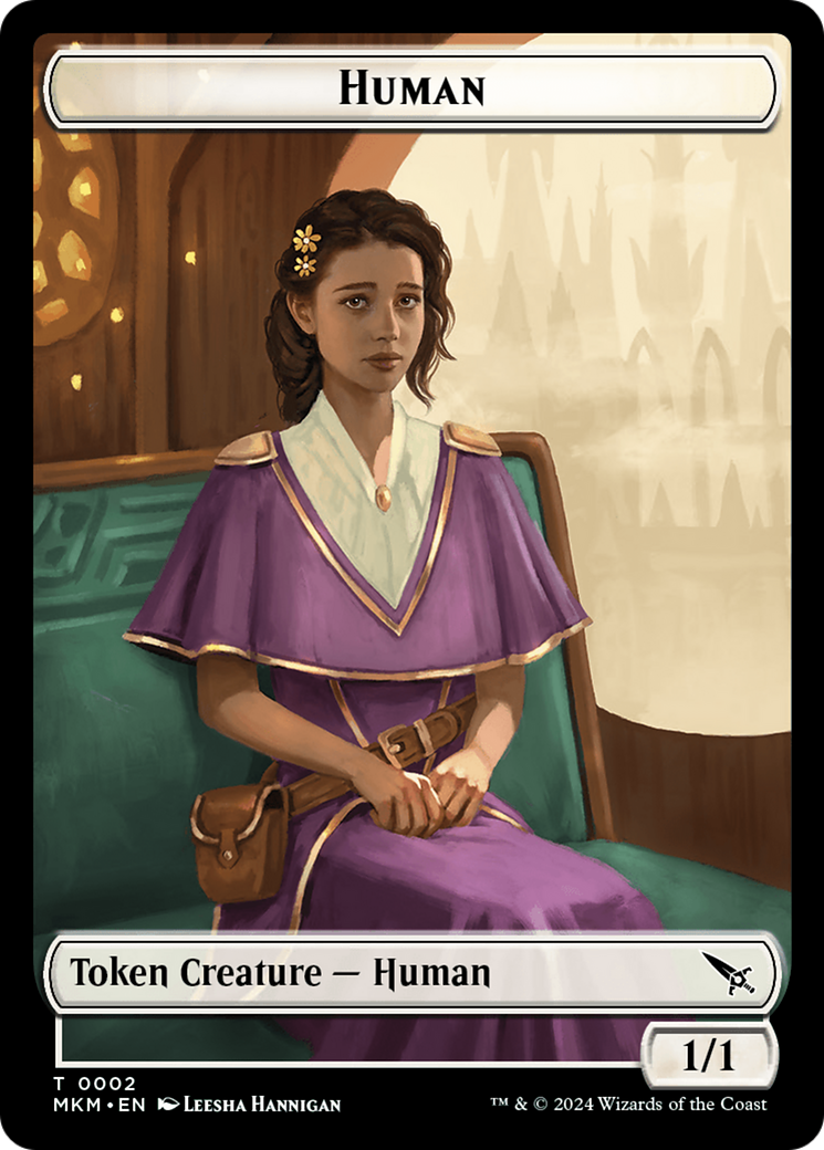 Detective // Human Double-Sided Token [Murders at Karlov Manor Tokens] | Total Play
