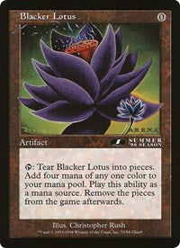 Blacker Lotus (Oversized) [Oversize Cards] | Total Play