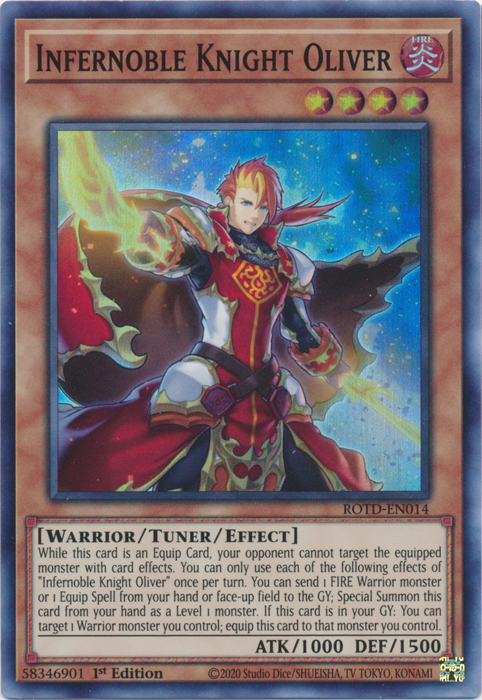 Infernoble Knight Oliver [ROTD-EN014] Super Rare | Total Play