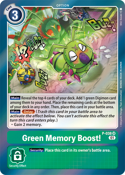 Green Memory Boost! [P-038] [Promotional Cards] | Total Play