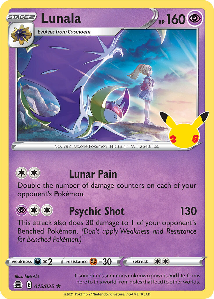 Lunala (015/025) [Celebrations: 25th Anniversary] | Total Play