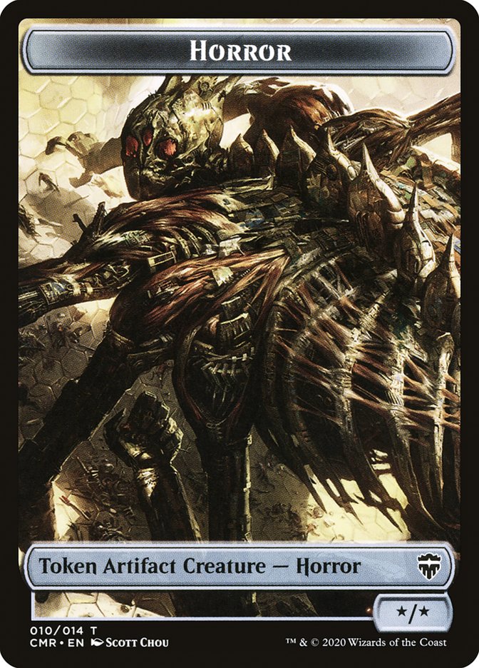 Horror // The Monarch Double-Sided Token [Commander Legends Tokens] | Total Play
