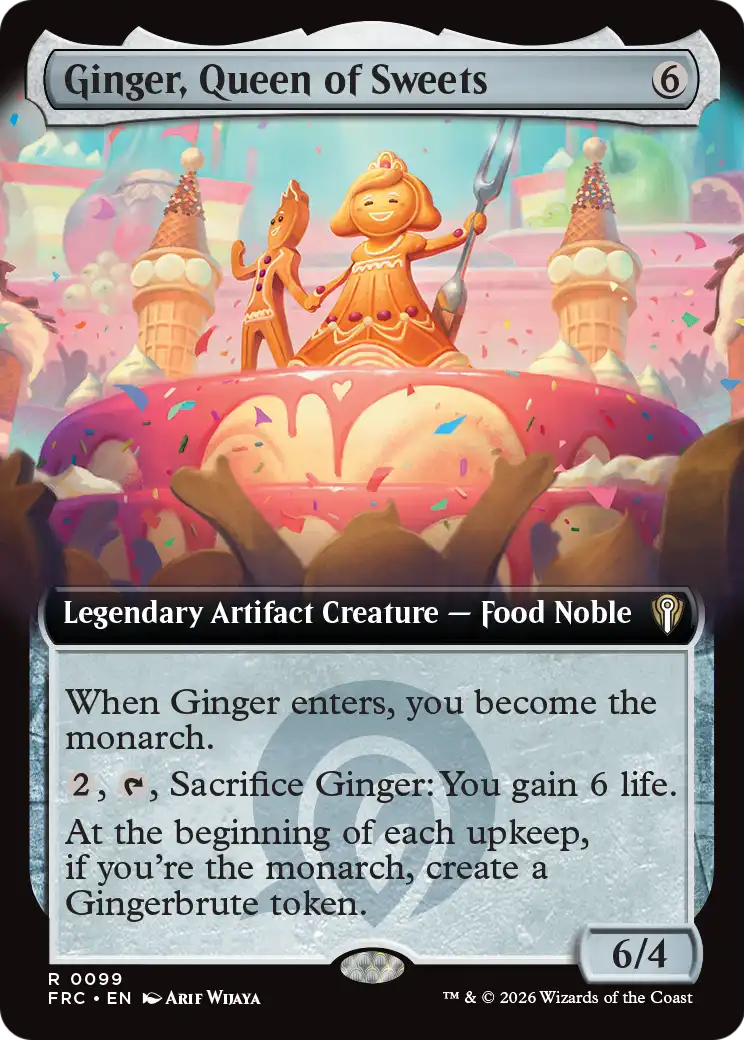 Ginger, Queen of Sweets (Extended Art) [Reality Fracture Commander] | Total Play