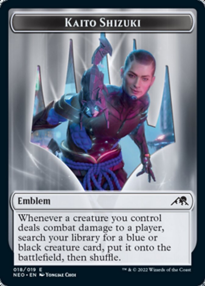 Kaito Shizuki Emblem [Kamigawa: Neon Dynasty Tokens] | Total Play