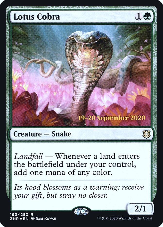 Lotus Cobra [Zendikar Rising Prerelease Promos] | Total Play