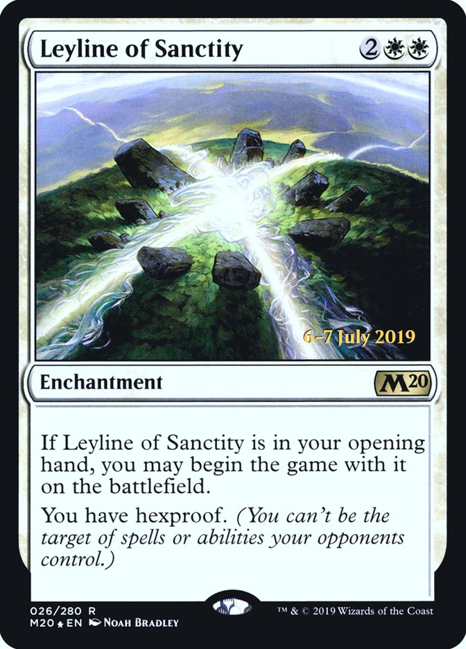Leyline of Sanctity [Core Set 2020 Prerelease Promos] | Total Play