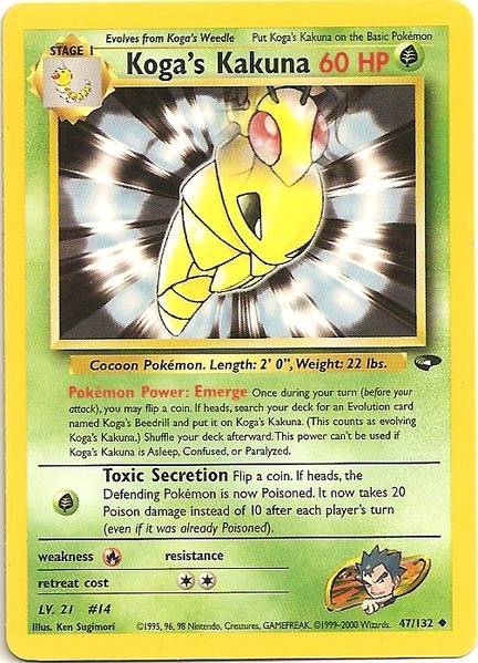 Koga's Kakuna (47/132) [Gym Challenge Unlimited] | Total Play