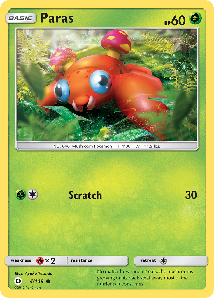 Paras (4/149) [Sun & Moon: Base Set] | Total Play