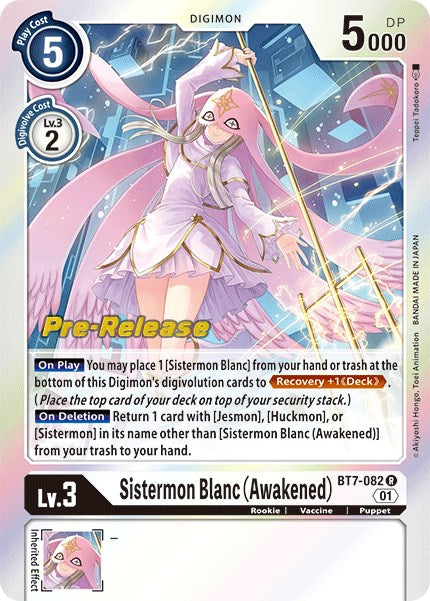 Sistermon Blanc (Awakened) [BT7-082] [Next Adventure Pre-Release Cards] | Total Play