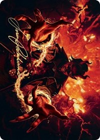 Tibalt's Trickery Art Card (Gold-Stamped Signature) [Kaldheim Art Series] | Total Play