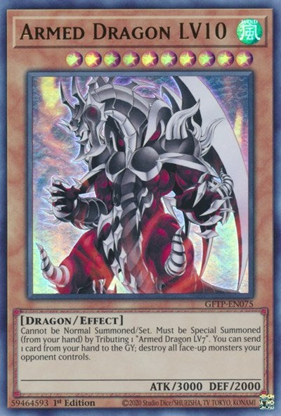 Armed Dragon LV10 [GFTP-EN075] Ultra Rare | Total Play