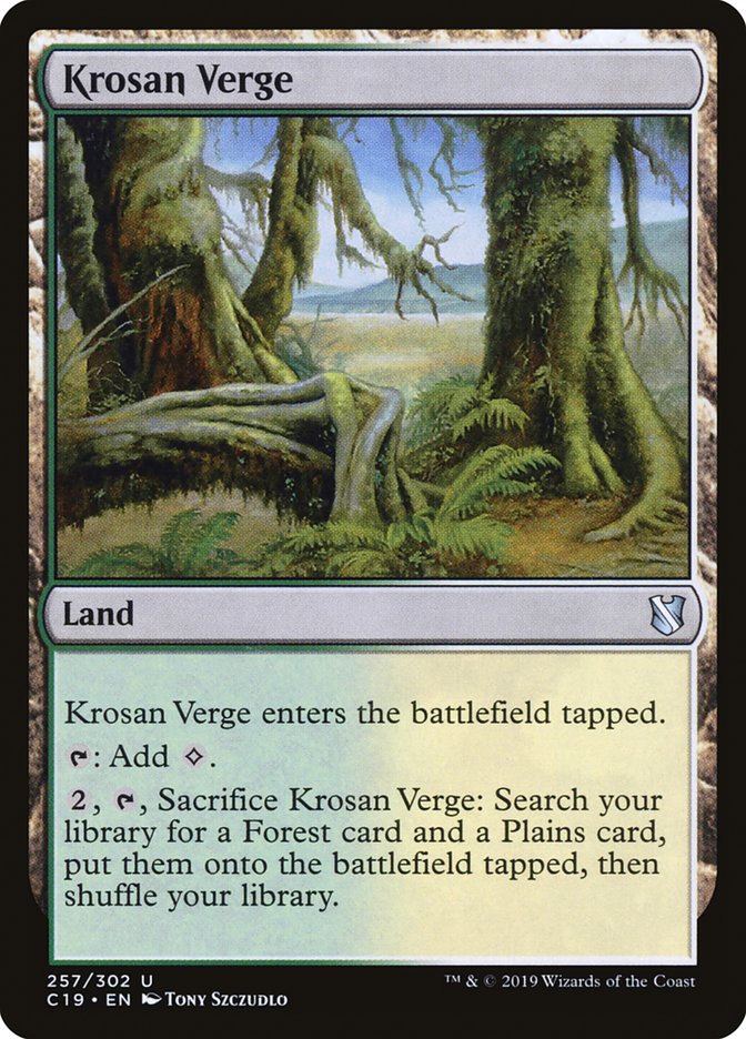 Krosan Verge [Commander 2019] | Total Play