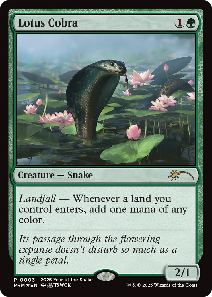 Lotus Cobra (Year of the Snake 2025) [Standard Showdown Promos] | Total Play