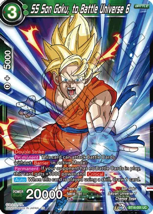 SS Son Goku, to Battle Universe 6 (BT16-051) [Realm of the Gods] | Total Play
