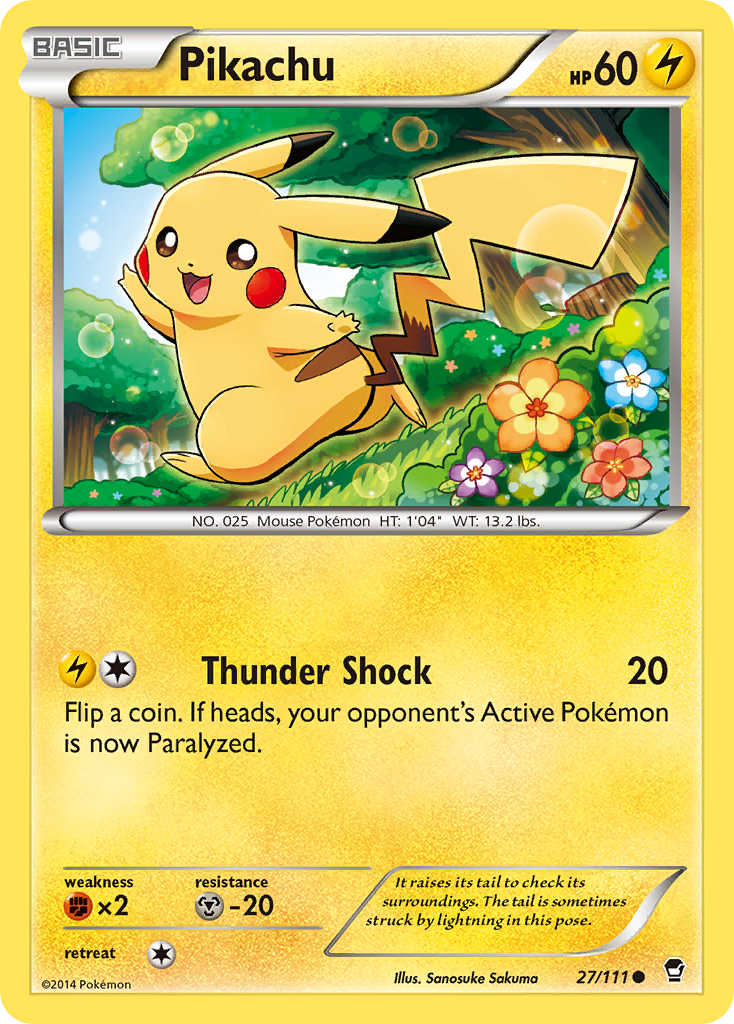Pikachu (27/111) [XY: Furious Fists] | Total Play