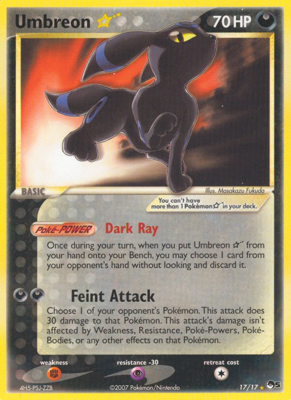 Umbreon Star (17/17) [POP Series 5] | Total Play