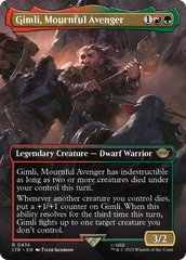 Gimli, Mournful Avenger (Borderless Alternate Art) [The Lord of the Rings: Tales of Middle-Earth] | Total Play