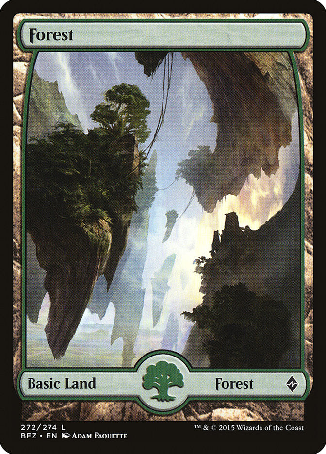 Forest (272) (Full Art) [Battle for Zendikar] | Total Play