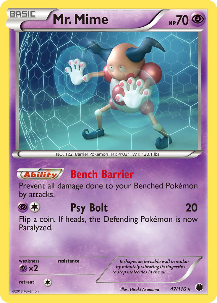 Mr. Mime (47/116) [Black & White: Plasma Freeze] | Total Play