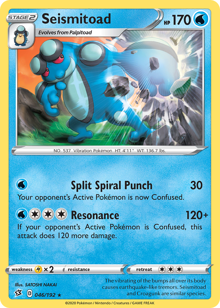 Seismitoad (046/192) [Sword & Shield: Rebel Clash] | Total Play