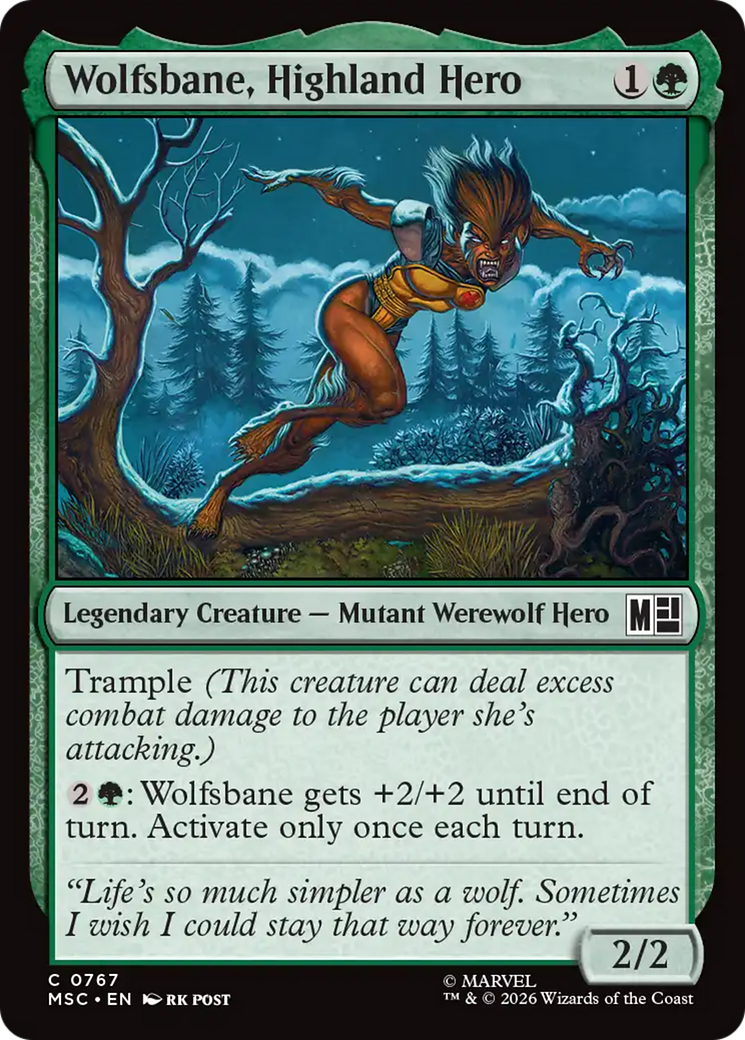 Wolfsbane, Highland Hero [Marvel Super Heroes Commander] | Total Play