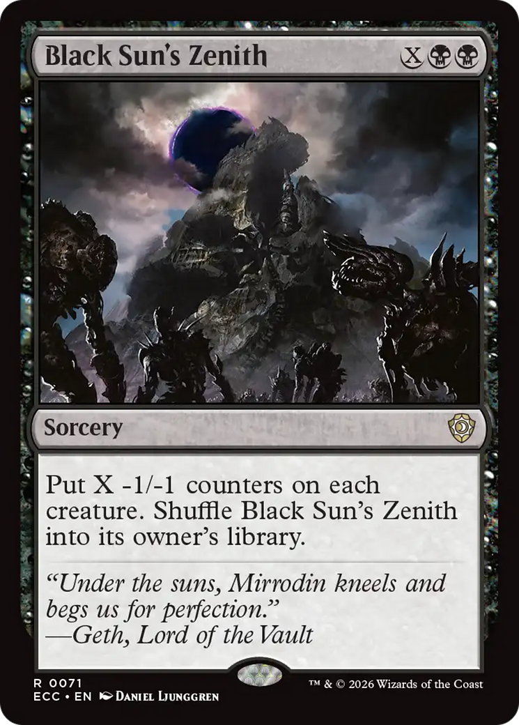 Black Sun's Zenith [Lorwyn Eclipsed Commander] | Total Play