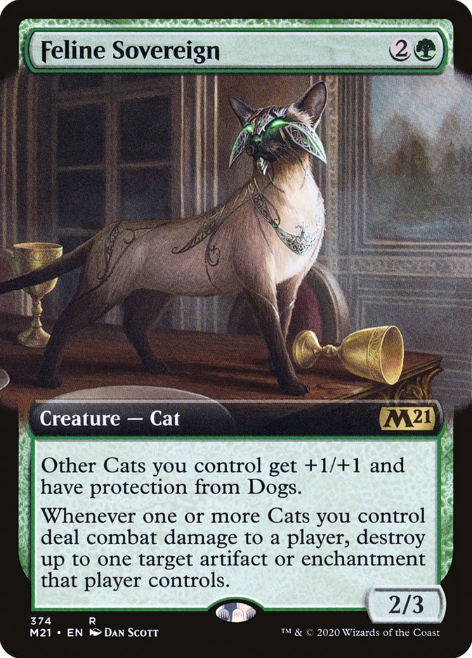 Feline Sovereign (Extended Art) [Core Set 2021] | Total Play