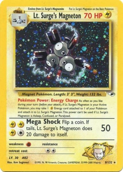 Lt. Surge's Magneton (8/132) [Gym Heroes Unlimited] | Total Play