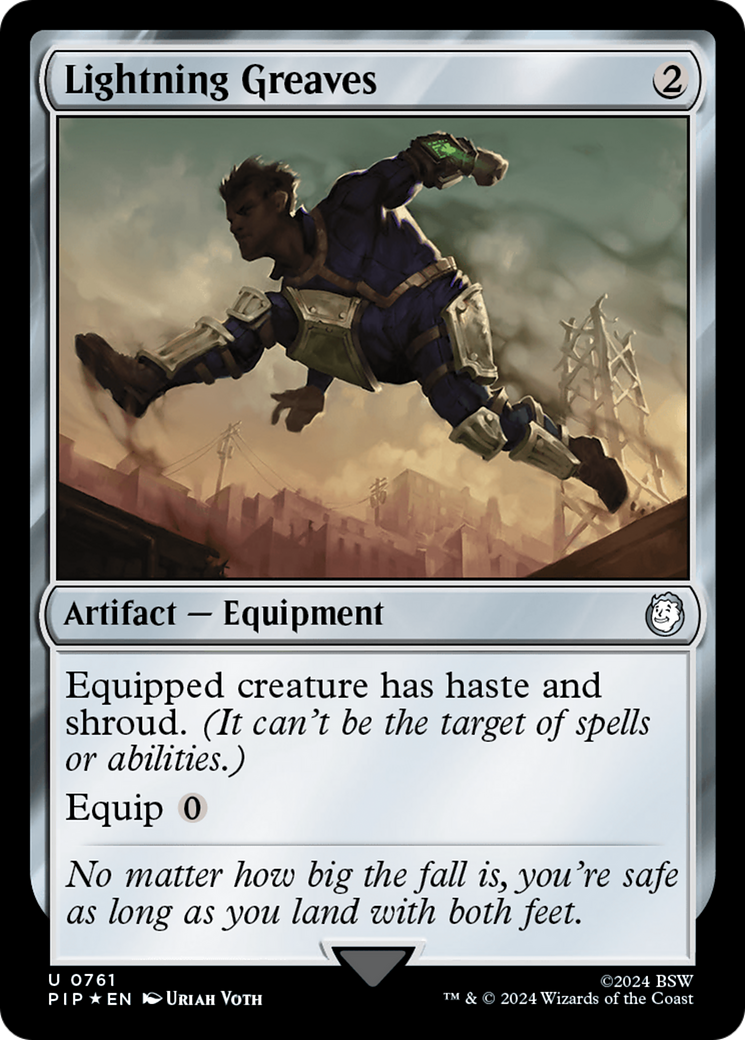 Lightning Greaves (Surge Foil) [Fallout] | Total Play
