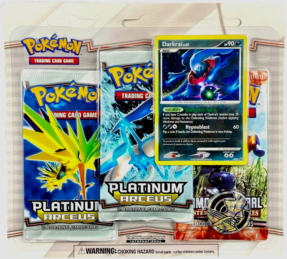 Platinum: Arceus - 3-Pack Blister (Darkrai) | Total Play