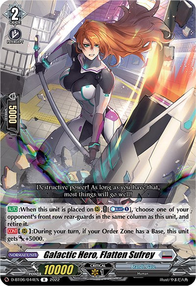 Galactic Hero, Flatten Sufrey (D-BT06/044EN) [Blazing Dragon Reborn] | Total Play
