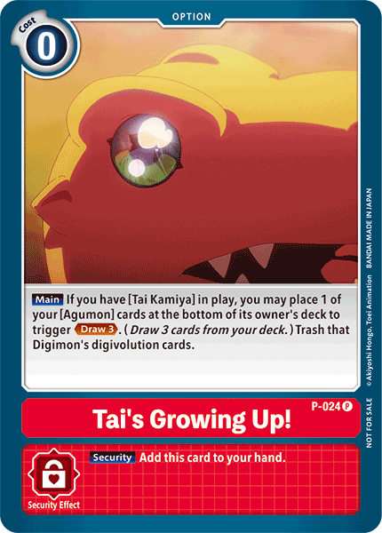 Tai's Growing Up! [P-024] [Promotional Cards] | Total Play