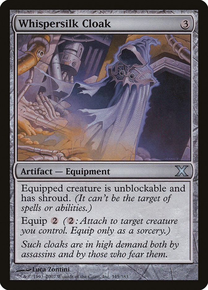 Whispersilk Cloak [Tenth Edition] | Total Play