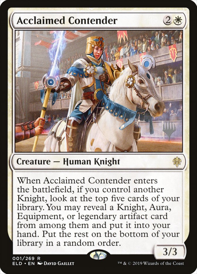 Acclaimed Contender (Promo Pack) [Throne of Eldraine Promos] | Total Play