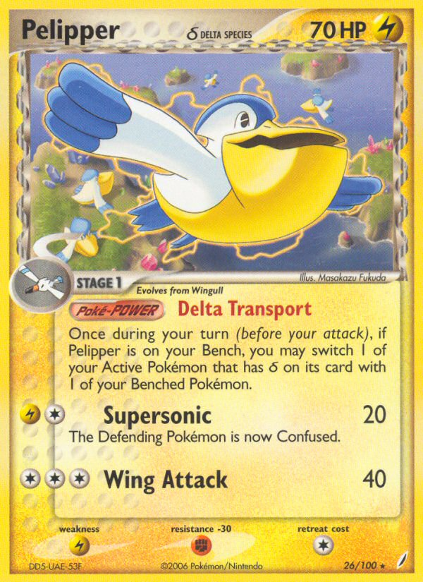 Pelipper(26/100) (Delta Species) [EX: Crystal Guardians] | Total Play