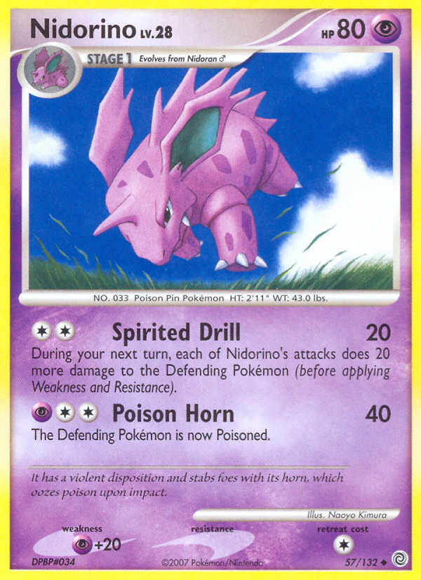 Nidorino (57/132) [Diamond & Pearl: Secret Wonders] | Total Play
