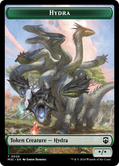 Hydra (Ripple Foil) // Boar Double-Sided Token [Modern Horizons 3 Commander Tokens] | Total Play