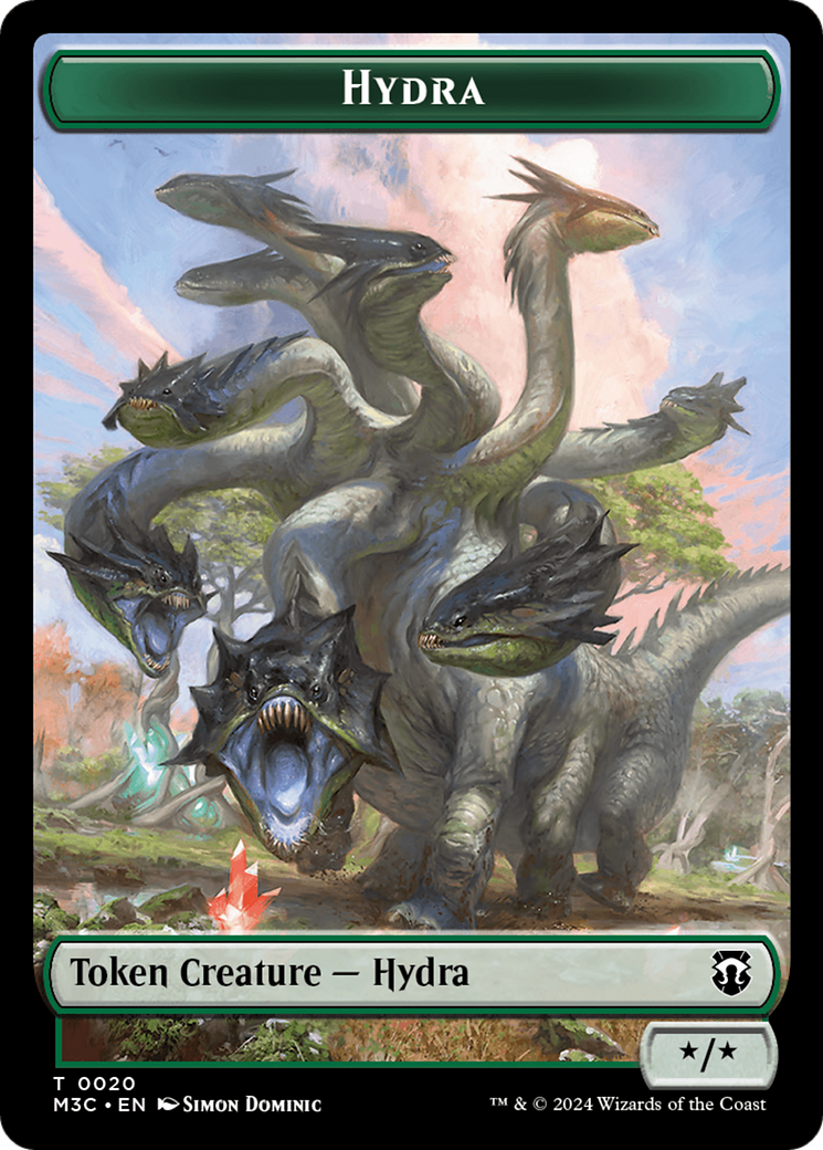 Hydra // Boar Double-Sided Token [Modern Horizons 3 Commander Tokens] | Total Play