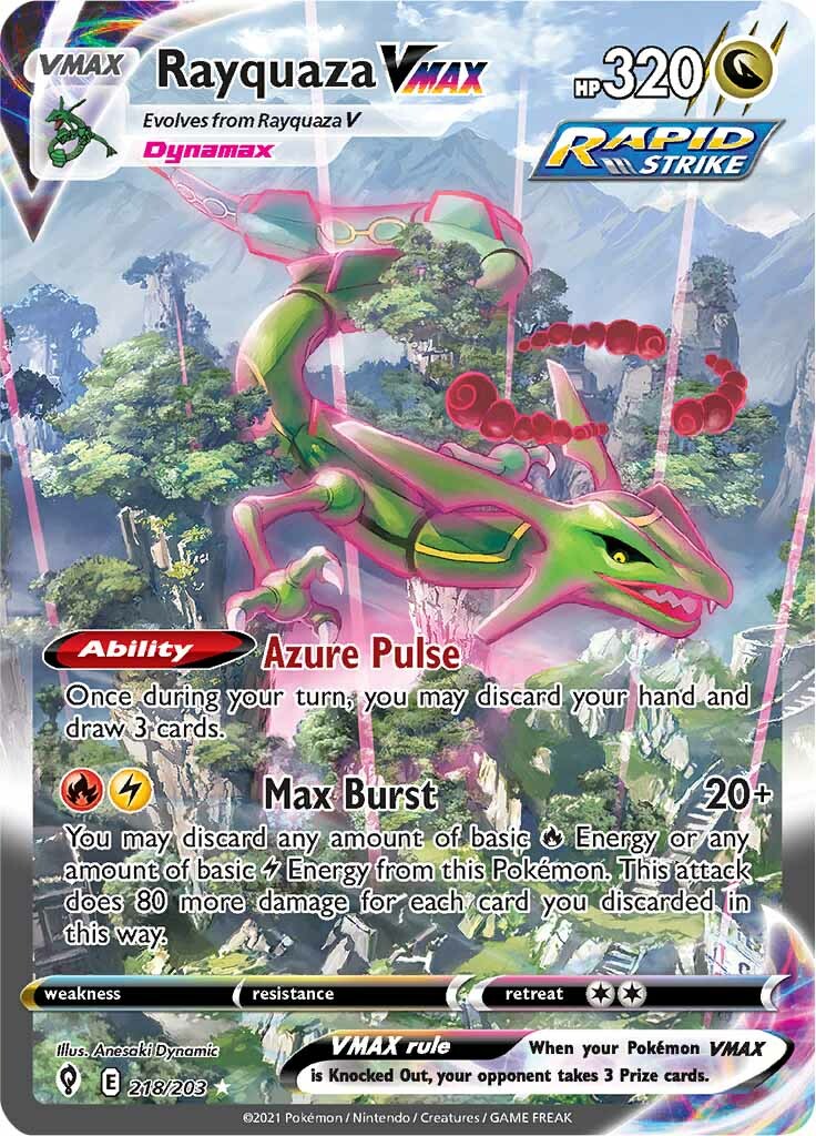 Rayquaza VMAX (218/203) [Sword & Shield: Evolving Skies] | Total Play