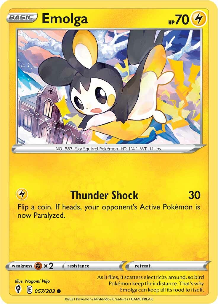 Emolga (057/203) [Sword & Shield: Evolving Skies] | Total Play