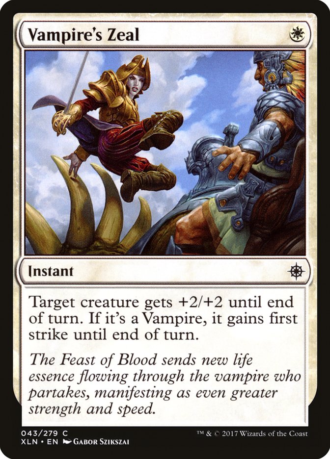 Vampire's Zeal [Ixalan] | Total Play