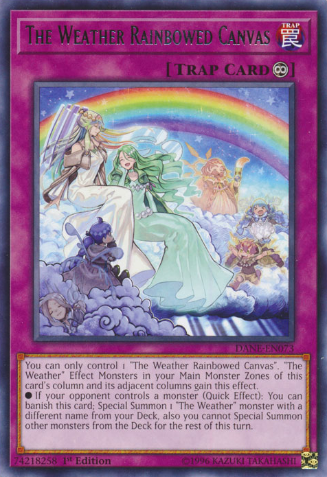 The Weather Rainbowed Canvas [DANE-EN073] Rare | Total Play