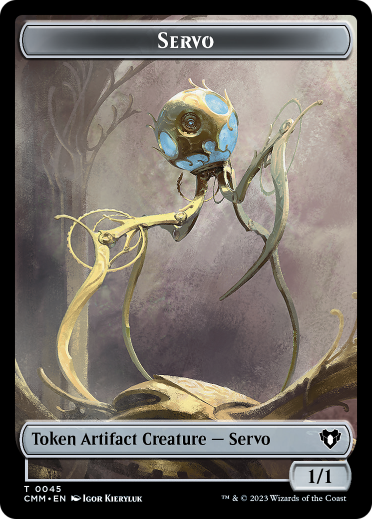 Servo // Elephant Double-Sided Token [Commander Masters Tokens] | Total Play