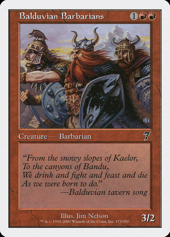 Balduvian Barbarians [Seventh Edition] | Total Play