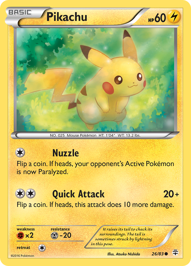 Pikachu (26/83) [XY: Generations] | Total Play